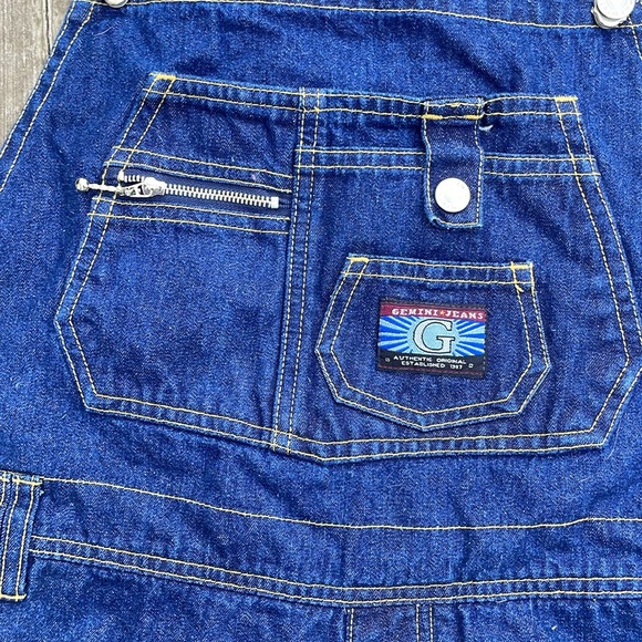 Vintage Gemini Jeans Denim Jean Overalls Coveralls Unisex - Picture 6 of 15